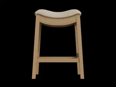 New Ridge Home Saddle Style Counter Stool 3D model