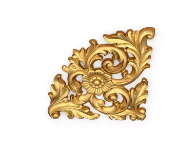 Decorative Classic Corner Element 03 3D print model