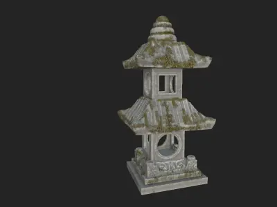 THAILAND GARDEN LAMP 3D model