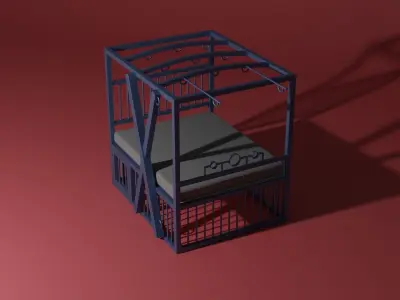 BDSM bed 3D model