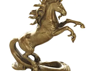 horse statue 16 3D model