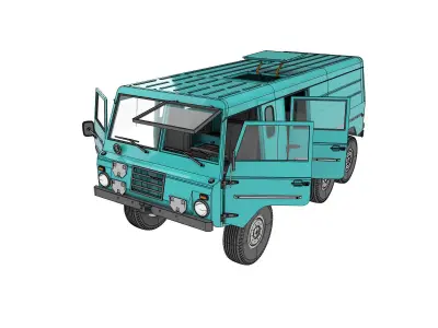 VOLVO C304 6X6 MILITARY TRUCK  Felt-valp  3D PRINT MODEL FOR RC 3D print model