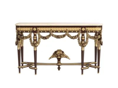 CLASSIC SOLID WOOD CONSOLE 3D model