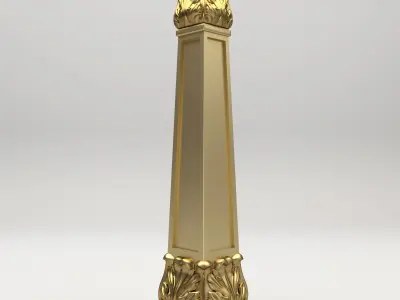 Carved Column 3D model purchase