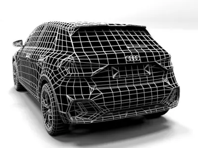 AUDI A1 CITY CARVER Low-poly 3D model