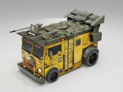 Ninja Turtles Van 3D model