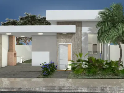 House 3 Bedrooms With Pool  3D model