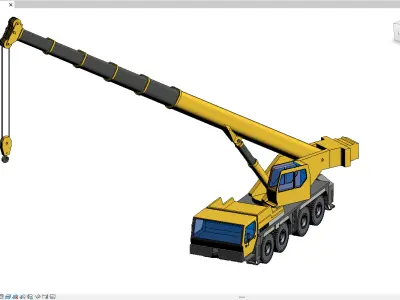 Revit Family Parameter Hydro Crane LIEBHERR LTM-1080 Model 3D model