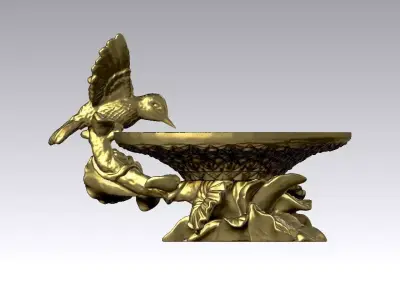 Decorative table bird - Key tray - 3D print 3D print model