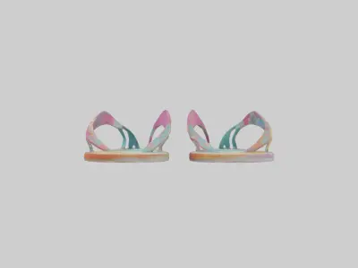 Flip Flop Wall Decor model Low-poly 3D model