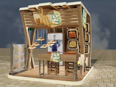 Booth Exhibition Stand a 102a  3D model