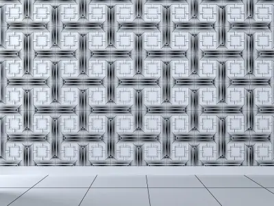 3d wall panel Low-poly 3D model 3