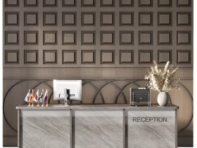 RECEPTION DESK NO39 A 3D model
