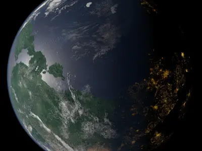 Terran Planet 08 Free 3D model