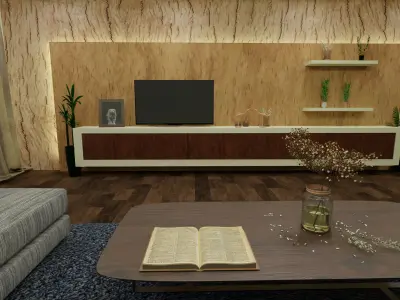 Living Room 3D model get