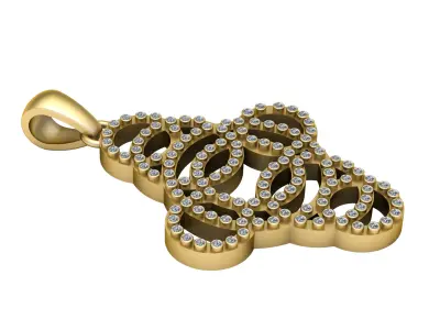 ANGEL UMIQUE PENDANT 3D PRINTABLE MODEL  3D print model