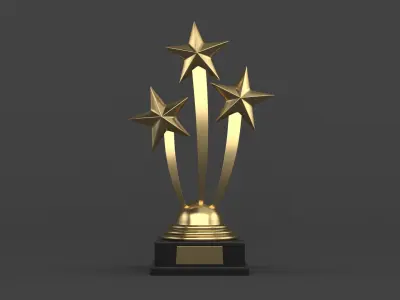 Gold Trophy Cup 3D model purchase