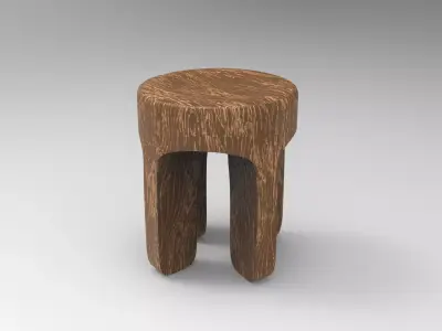 Kof Stool Low-poly 3D model
