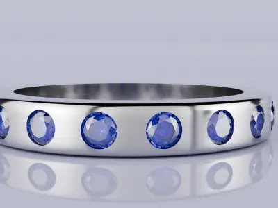 Wedding diamond ring Free 3D print model