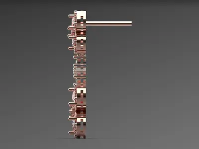 luxury diamond earring je0009 3D print model