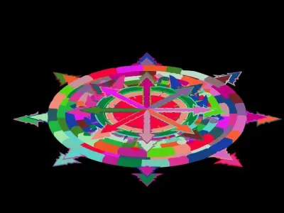 Stone Blood Birds Secret Room - Magic Table 01 3D model