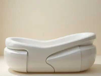 3D Luxury Bathtub STL OBJ FBX  2 Pack  Elegant Designs Mini 3D print model