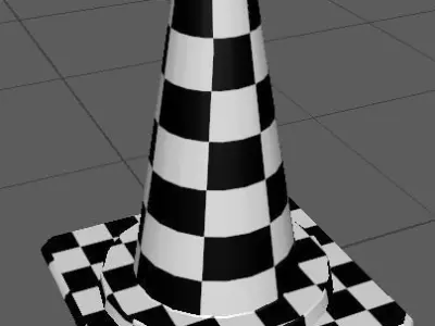 GAME-READY STREET CONE Low-poly 3D model