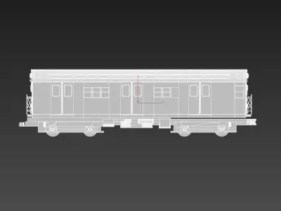 R17 Subway wagon NYC 3D print model