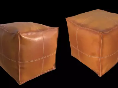 box seater Low-poly 3D model
