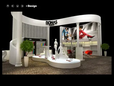 Exhibition - Area - 20X13 -3DMAX2009-020 3D model