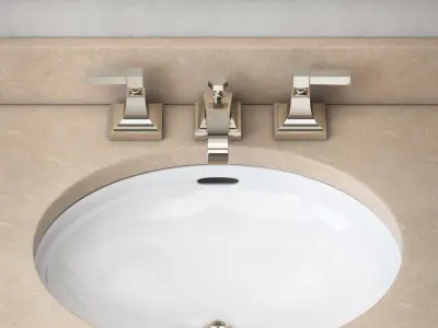 RH Hutton single extra-wide washstand 3D model