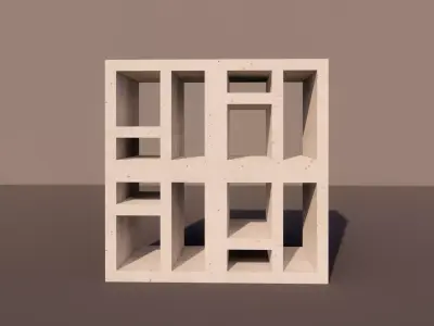 Concrete Lattice 07 3D model