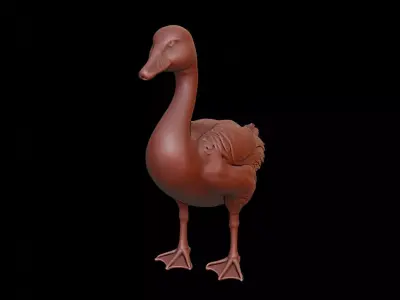 Goose Animal Sculpture 3D print model buy