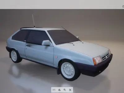 Lowpoly Car 10 Low-poly 3D model