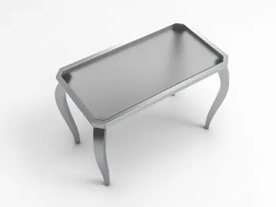 Metal Rectangular Table  3D print model