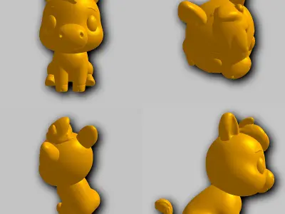 Horse - Kawaii Animals Collection 3D print model