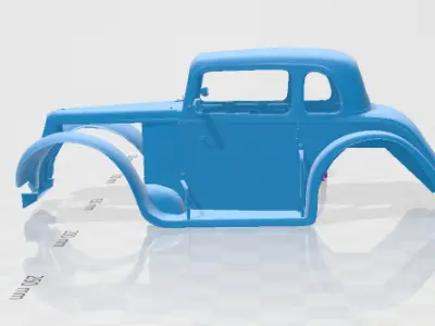 1934 Coupe - Body Car STL Model 3D print model