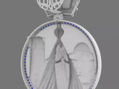 Royal Aparecida Medal pendant 3D print model