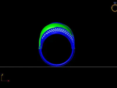 Women Ring 3D print model 18