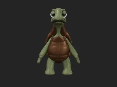 3D character turtle 3D model