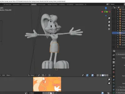 Lola Bunny The Looney Tunes Show 3D model