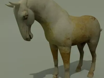Horse Statuette K 3D model