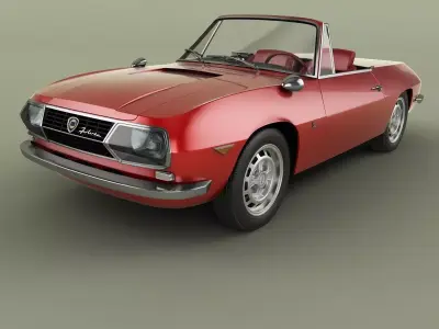 Lancia Fulvia Sport Zagato Spider 3D model