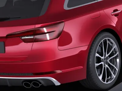 Audi S4 Avant 2017 VRAY 3D model