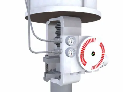 Control Valve Low-poly 3D model