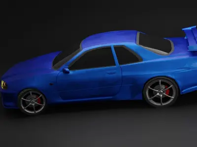 Nissan Skyline GTR R34 3D model