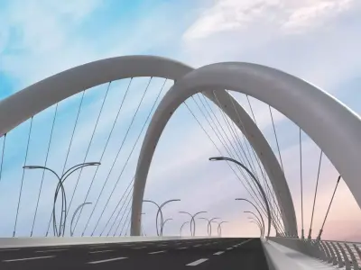 Infinity Bridge - Dubai UAE 3D Model 3D model