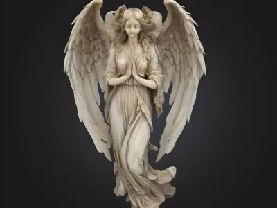 angel statue 3d 3D model