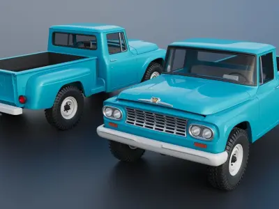 International Pickup C120 1962  3D print model