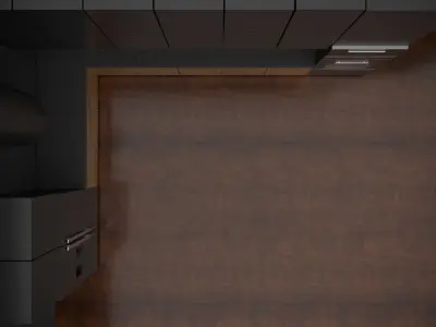 3D model Luxury Modern Kitchen 3D model